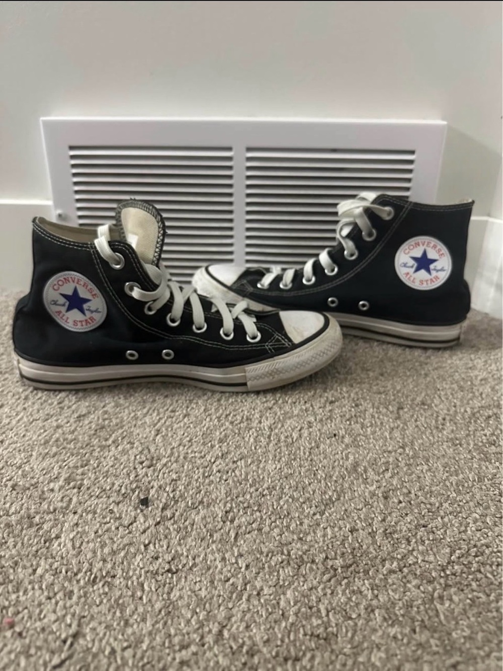 Converse  High Top Sneakers Black with White Accents